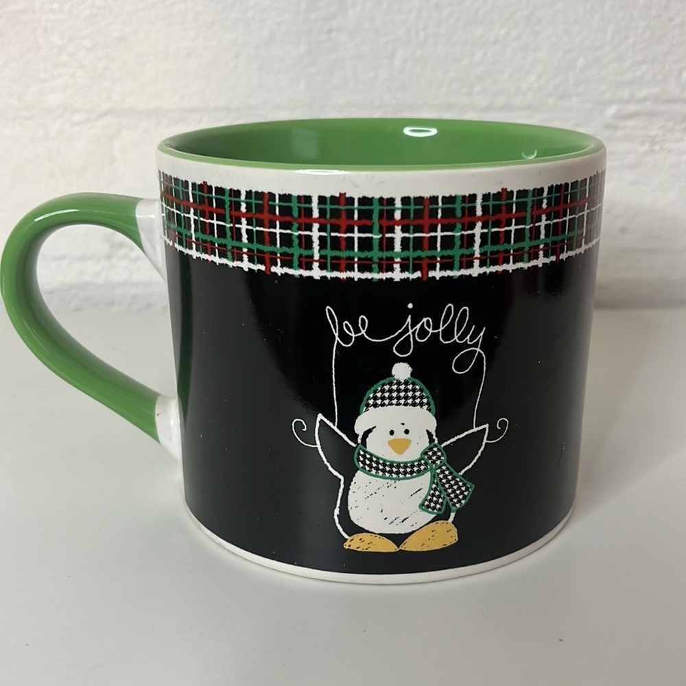 OVERSIZED Penguin Holiday Coffee Mug O624
